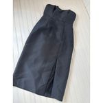 Anthropologie Hutch Black Strapless Bow Back Sweetheart Neck Mini Dress Cocktail Party Sz 2 Photo 2