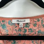 Madewell  Amari Twist Detail Floral Blouse Sunset Haze Size 10 Photo 3