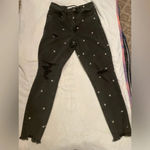 Tinseltown  High Rise Daisy embroidered Mom Jeans Photo 4