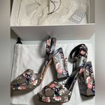 Furla Gioia Printed Leather Block Heeled Sandal - BNIB W/Dustbag & Paperwork Photo 6