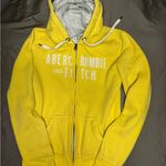 Abercrombie & Fitch  Women's Hoodie Full Zip Yellow Vintage Y2K Size Medium Photo 6