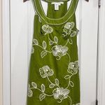 Max Studio  100% Cotton Mini Dress‎ with Floral Design - sz L Photo 0