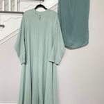 One Size Dubai Saudi Women Muslim Abaya Maxi Dress Blue Photo 0