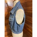 Faded Glory Vintage 80’s  Women’s Denim Button Down 100% Cotton Vest Size Large-R Photo 10