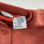 Vintage Haband Orange Bomber Sweatshirt Jacket Snap Size S Sweatshirt Red Photo 1