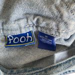 Vintage Winnie The Pooh Embroidered Denim Jean Overalls size medium Blue Photo 7