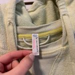 Free People Movement Terry Cloth Green Sweatshirt Photo 5