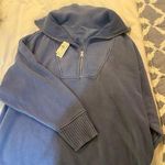 Aerie NWT Blue Down To Earth Quarter Zip Photo 5