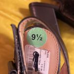 Calvin Klein Size 9.5 Brown Velour Peep Toe Block Heels Photo 9