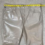 Citizens of Humanity Isola Patent Leather Crop Bootcut Pants Cashew Tan 34 Photo 10