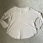 Andrea Jovine NWT  Woman tan scoop neck long & flowy buttery soft sweater size 2X Photo 7