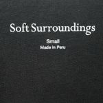 Soft Surroundings Soft Surroundings Alyssa Knit Top Womens Small Black Cross Over Ruched Casual Photo 7