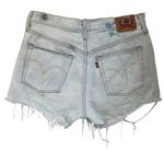 Levi's Levi Ribcage Light Wash Frayed Cut Off Jean Shorts Size 31 Photo 1