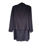 Talbots SK1 VTG Blue Beaded Blazer Skirt Suit Set Size 12 Photo 1