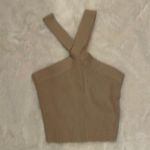 Beige Cropped Top Tan Photo 0