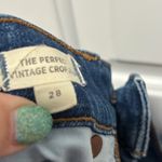 Madewell  The Perfect Vintage Crop Jean size 28 Distressed Denim Ankle Jeans Photo 11