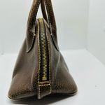 Dooney & Bourke Vintage Chocolate Brown Dome Zipper Closure Satchel Size Small Photo 4