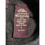 John Ashford Sweater Womens Large Wool Blue Long Sleeve Mock Neck Winter Vintage Photo 5