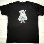 Black Tee Shirt with Cowgirl Ghost Design. Size XL. NWOT Photo 0