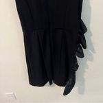 Anthropologie Hutch Black Ruffled Front Mini Dress Cocktail Size XS Photo 6