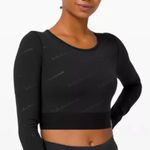 Lululemon Wunder Train Crop Top Long Sleeve Photo 0