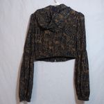 YITTY by Fabletics Medium Mesh Me Cropped Graphic Hoodie Windbreaker Jacket Sz S Photo 8