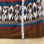 Charter Club  Ikat printed beaded midi sundress brown‎ red size 4 Photo 8