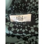 Tibi  silk blouse, green black print size small/petite Photo 3