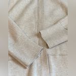 Banana Republic Hooded Zip Front Sweater S 22” p2p Oatmeal Heather $129 NWOT Photo 4