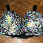 Victoria's Secret Victoria’s Secret purple yellow floral lace push-up sexy 38D bra Photo 0