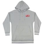 Nba  Chicago Bulls Women's Quarter Zip Hooded Sweatshirt in Grey, Medium Photo 1