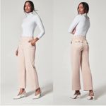 Spanx BOGO  Stretch Twill Cropped Wide Leg Pants in Blush Pink Petite Medium Photo 2