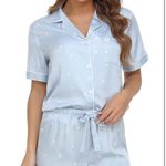 Serenedelicacy Women’s Satin Pajama Set 2 Piece Sleepwear Multiple Size XL Photo 4