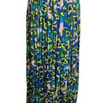 ASOS  swim cover up skirt high slits pansy print Sz 2 Photo 5