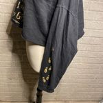 Harry Potter Black Gold Print Cropped Hooded Screen Print Sweatshirt Large Photo 2