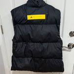 Stella McCartney  Black Puffer Vest with Yellow Accent Photo 5