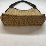 Dooney & Bourke Dooney‎ & Bourke Signature Canvas Hobo Bag Brown Leather Trim Handbag Photo 4