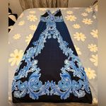 Soma  Blue and Black Paisley Maxi Dress Photo 1