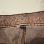 American Eagle Skater Denim Jeans Womens 8L Vintage Brown Wash HighRise Wide Leg Photo 5