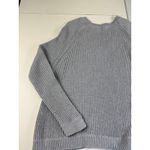 Vince  Women's Gray Cotton‎ Ribbed Knit Raglan Long Sleeve Sweater Large Photo 8