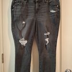 Torrid  Crop Distressed Gray Women's Jeans Sz 16 Photo 6