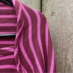 Free People  FP Beach Tivoli Midi Dress Purple Stripe Cactus Combo Large Photo 3