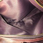 Coach  Oxblood Edie Studded Soft Leather Triple Section Turn Lock Shoulder Bag Photo 14