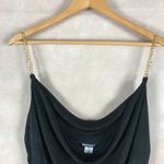 Wearever Black Draped Party Tank Top 3X Photo 2