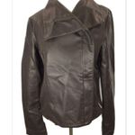 Bagatelle espresso brown faux leather asymmetrical moto jacket size Small Photo 0