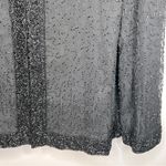 Laurence Kazar  Vintage Black Silk Beaded Evening Jacket Size XL Photo 5