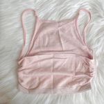 Urban Outfitters baby pink seamless ruched halter bralette top Photo 2