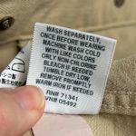 L.L. Bean Womens Tan Denim Jacket Size Large Khaki Button Front Casual Photo 7