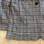 Max Studio  Women’s Black & White Plaid Single Button Blazer Sz M Photo 3