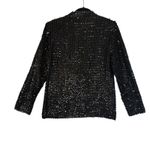 Sparkle & Shine Black Sequin Blazer Jacket Womens Evening Party Glam Size medium Photo 5